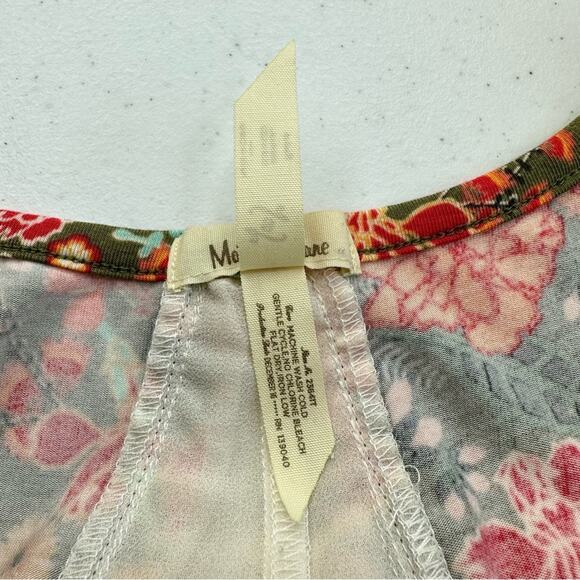 MATILDA JANE Women’s Sleeveless Layered Casual Floral Green Tank Flowy Sz Small - Picture 14 of 16